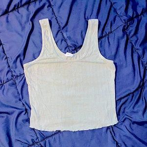 Destined sage green tank top. Size L.